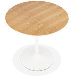 Maysun - Design Bistrotafel - FLOOR Naturel-Wit Ø 80 CM