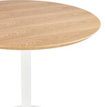 Maysun - Design Bistrotafel - FLOOR Naturel-Wit Ø 80 CM