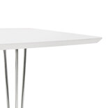 Maysun - Design Eettafel - DIONE Wit-Chroom 170(270)X100 CM