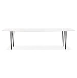 Maysun - Design Eettafel - DIONE Wit-Zwart 170(270)X100 CM