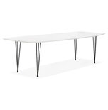 Maysun - Design Eettafel - DIONE Wit-Zwart 170(270)X100 CM