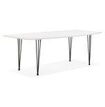 Maysun - Design Eettafel - DIONE Wit-Zwart 170(270)X100 CM