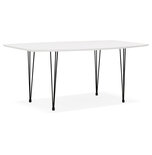 Maysun - Design Eettafel - DIONE Wit-Zwart 170(270)X100 CM