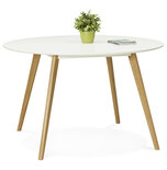 Maysun - Design Eettafel - CAMILA Wit Ø 120 CM