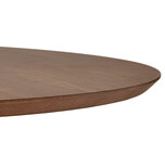 Maysun - Design Eettafel - BO Walnoot-Chroom Ø 120 CM