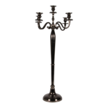 Kandelaar Classic alu zwart/goud 78cm (geretourneerd artikel)