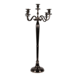 Kandelaar Classic alu zwart/goud 78cm (geretourneerd artikel)