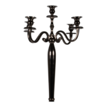 Kandelaar Classic alu zwart/goud 78cm (geretourneerd artikel)