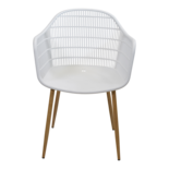 Outdoor Living - Stoel Noville wit - Set van 4 stuks