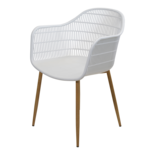 Outdoor Living - Stoel Noville wit - Set van 4 stuks