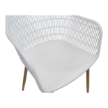 Outdoor Living - Stoel Noville wit - Set van 4 stuks