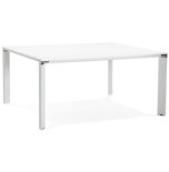 Bureau-Vergadertafel EFYRA Wit-Wit 160x160cm