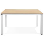 Bureau-Vergadertafel EFYRA Naturel-Wit 140x140cm