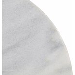 Outdoor Living - Bistro statafel marmer met gietijzeren voet rond 60 cm