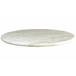 Outdoor Living - Bistro statafel marmer met gietijzeren voet rond 60 cm