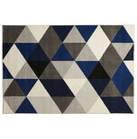 Vloerkleed MUOTO 160x230 cm Blauw