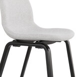 Eetkamerstoel CAPRI Lichtgrijs-Zwart
