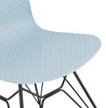 Eetkamerstoel FIFI Blauw-Zwart
