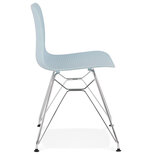 Eetkamerstoel FIFI Blauw-Chroom