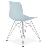 Eetkamerstoel FIFI Blauw-Chroom