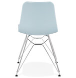 Eetkamerstoel FIFI Blauw-Chroom