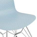 Eetkamerstoel FIFI Blauw-Chroom