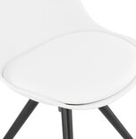 Eetkamerstoel MOMO Wit-Zwart