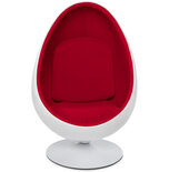 Fauteuil UOVO Wit-Rood