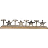 Outdoor Living - Kaarsenstandaard Sterren 76x10x14cm