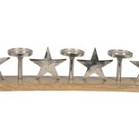 Outdoor Living - Kaarsenstandaard Sterren 76x10x14cm