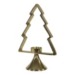 Outdoor Living - Kerstboom Aurum met windlicht alu goud 30cm