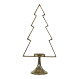 Outdoor Living - Kerstboom Aurum met windlicht alu goud 50cm