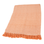 Outdoor Living - Plaid oranje/beige, 125x150cm