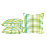 Outdoor Living - Sierkussen Seattle blauw/geel kleine blok