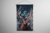 Countryfield - Wanddoek Hert LED timer 66x110CM