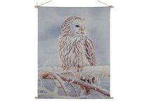 Countryfield - Wanddoek Uil LED timer 100x135CM