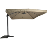 Outdoor Living - Zweefparasol Virgo taupe 3x3mtr