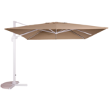 Outdoor Living - Zweefparasol Virgo sand zonder volant 3x3mtr