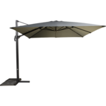 Outdoor Living - Zweefparasol Virgo grijs zonder volant 3x3mtr