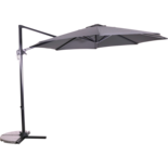 Outdoor Living - Zweefparasol Libra grijs Ø3mtr