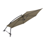 Outdoor Living - Zweefparasol Gemini taupe Ø3mtr