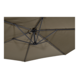 Outdoor Living - Zweefparasol Gemini taupe Ø3mtr