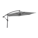 Outdoor Living - Zweefparasol Gemini grijs Ø3mtr