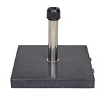 Outdoor Living - Parasolvoet vierkant graniet 35kg antraciet