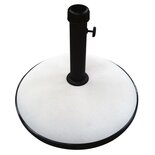 Outdoor Living - Parasolvoet rond beton 30kg beige/wit