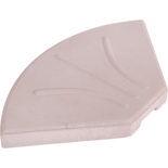 Betonplaat voor zweefparasol, 20kg beige/wit