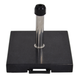 Outdoor Living - Parasolvoet 40kg graniet zwart met telescoop hendel