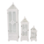 Windlicht Denmark hout (set van 3)
