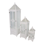Windlicht Denmark hout (set van 3)