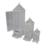 Windlicht Denmark hout (set van 3)